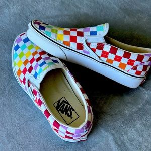 Brand new Rainbow Checkerboard Vans